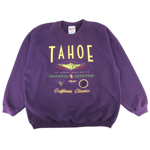 90s Tahoe California Classics crewneck sweatshirt 1990s vintage - Picture 1 of 5